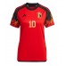 Damen Fußballbekleidung Belgien Eden Hazard #10 Heimtrikot WM 2022 Kurzarm